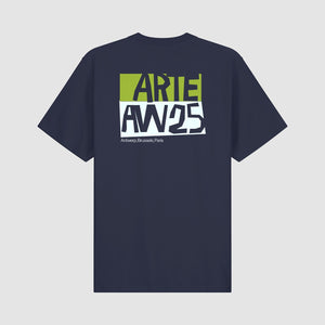 Arte T-Shirt Cut Out Print Navy