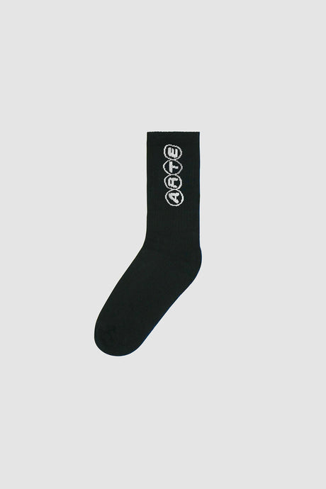 Arte Chaussettes avec Logo Circulaire Black