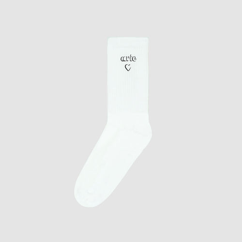 Arte Chaussettes avec Logo Coeur White