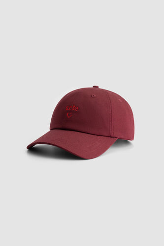 Arte Casquette avec Logo Coeur Bordeaux