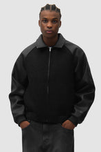 Charger l'image dans la galerie, Arte Veste Varsity en Cuir Black