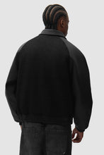 Charger l'image dans la galerie, Arte Veste Varsity en Cuir Black