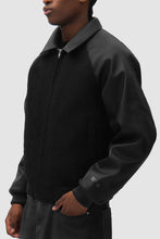 Charger l'image dans la galerie, Arte Veste Varsity en Cuir Black