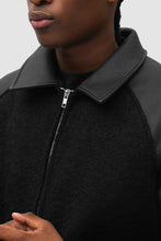 Charger l'image dans la galerie, Arte Veste Varsity en Cuir Black