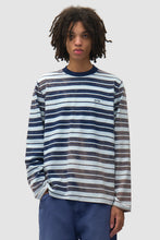 Charger l'image dans la galerie, Arte T-Shirt Manches Longues Sunfade Striped Navy