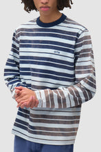 Charger l'image dans la galerie, Arte T-Shirt Manches Longues Sunfade Striped Navy