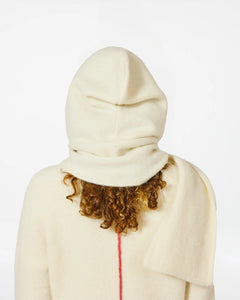 Homecore Capauche Baby Hood en Laine Cream