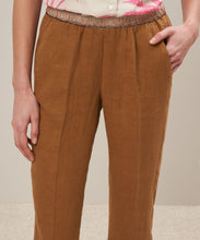 Charger l&#39;image dans la galerie, Hartford Pantalon Pirouette en Lin Cappuccino