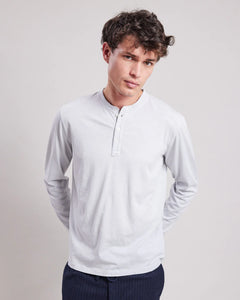 Hartford T-shirt Tunisien en Coton Slub Blanc