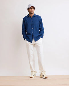 Hartord Chemise Paul en Lin Coton Indigo