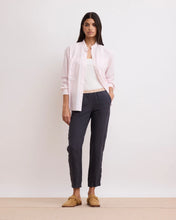 Charger l&#39;image dans la galerie, Hartford Pantalon Pirouette en Lin Anthracite