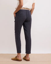 Charger l&#39;image dans la galerie, Hartford Pantalon Pirouette en Lin Anthracite