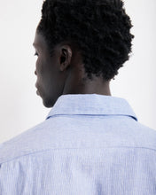 Charger l&#39;image dans la galerie, Hartord Chemise Paul en Coton Brossé Bleu Indigo