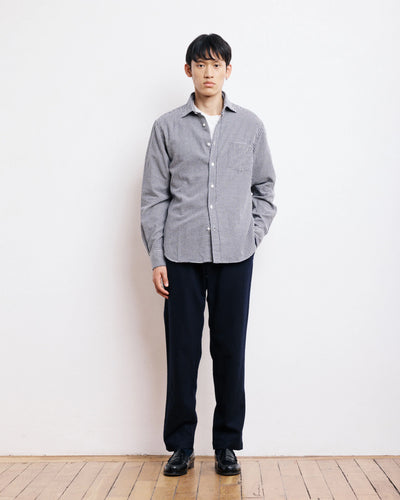 Hartord Chemise Paul en Flanelle à Carreaux Bleu Marine