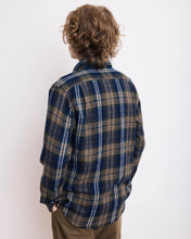 Charger l&#39;image dans la galerie, Hartord Chemise Paul en Flanelle Double Face Militaire Bleu