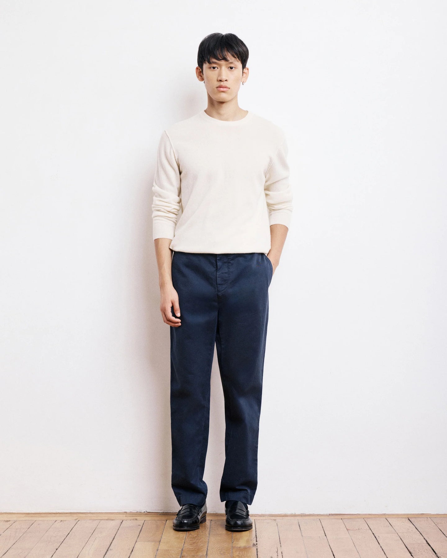 Hartford Pantalon Tex Chino Bleu Marine