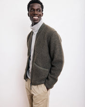 Charger l&#39;image dans la galerie, Hartford Veste Jock en Laine Vert Militaire