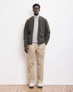 Hartford Veste Bomber en Laine Bouillie Vert Militaire