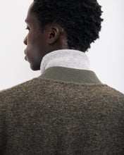 Charger l&#39;image dans la galerie, Hartford Veste Bomber en Laine Bouillie Vert Militaire