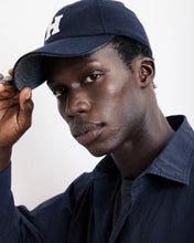 Charger l&#39;image dans la galerie, Hartford Casquette H en Laine Bleu Marine