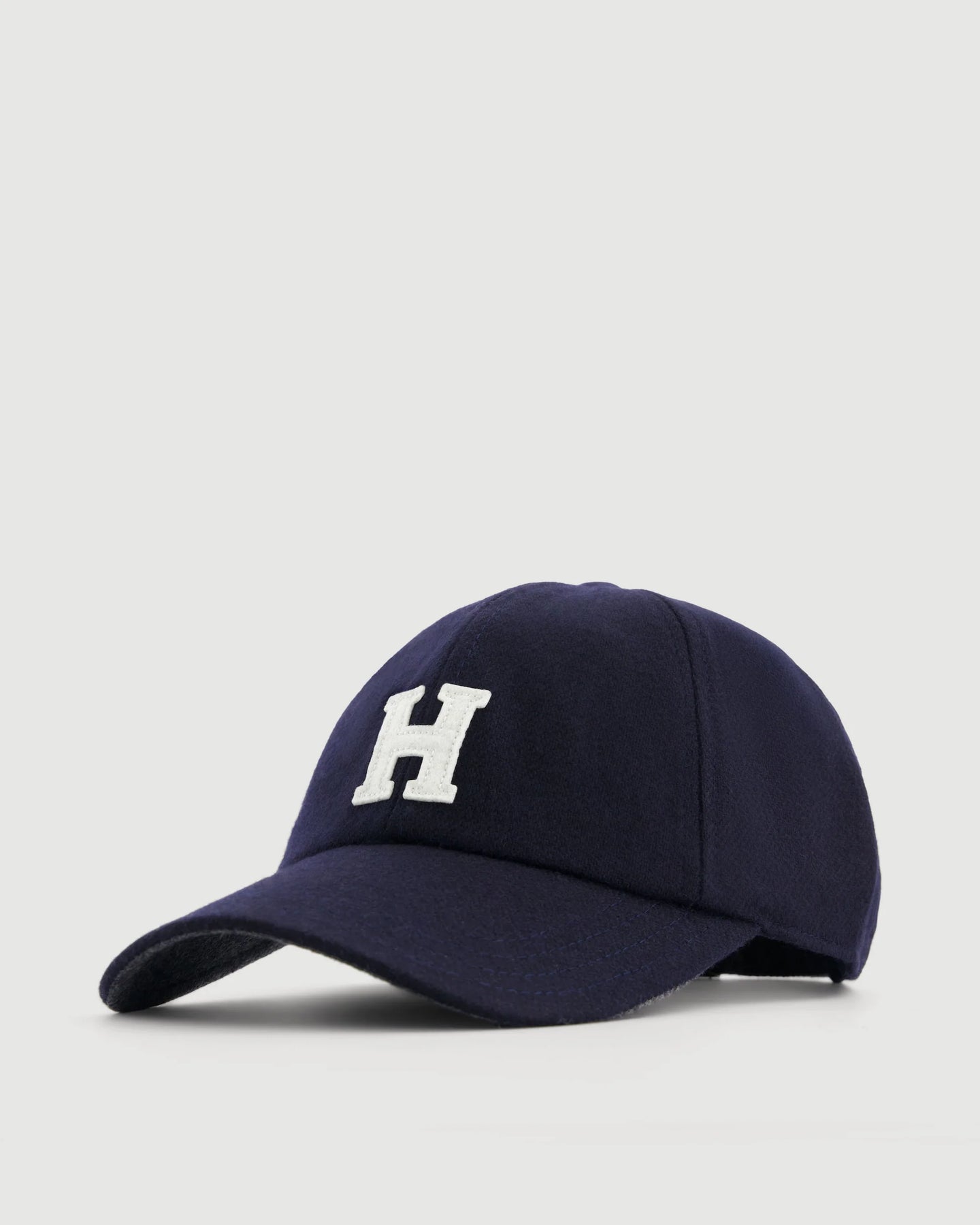 Hartford Casquette H en Laine Bleu Marine