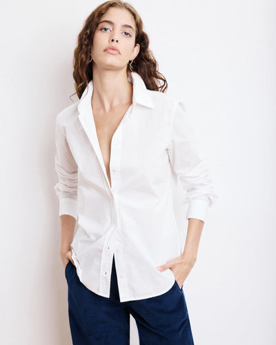 Hartford Chemise Coraz en Popeline Blanc