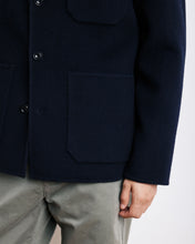 Charger l&#39;image dans la galerie, Hartford Veste Jay en Laine Double Face Bleu Marine