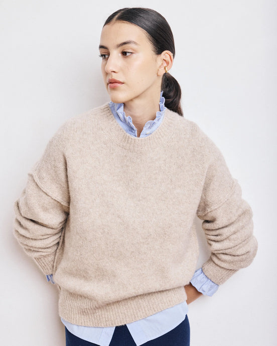 Hartford Pull Maeva en Yak Alpaga Naturel