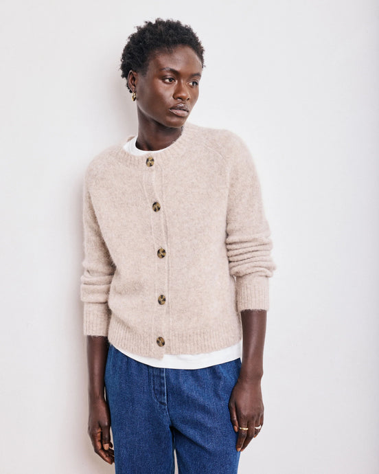 Hartford Cardigan Melyssa en Alpaga Beige