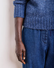 Charger l&#39;image dans la galerie, Hartford Pull Myac en Laine Alpaga Indigo