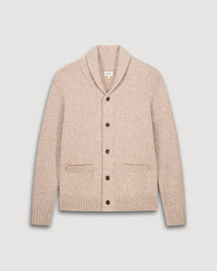 Hartford Cardigan Shawl en Laine Beige
