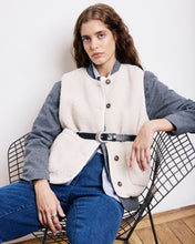Charger l&#39;image dans la galerie, Hartford Gilet Veon en Sherpa Ecru