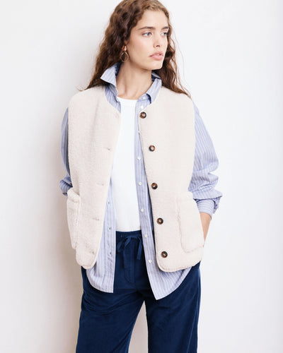 Hartford Gilet Veon en Sherpa Ecru