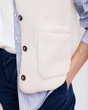 Charger l&#39;image dans la galerie, Hartford Gilet Veon en Sherpa Ecru
