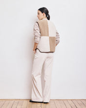 Charger l&#39;image dans la galerie, Hartford Gilet Veepie en Patchwork Beige Ecru