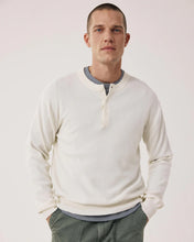 Charger l'image dans la galerie, Hartford Pull Henley Pique Cream