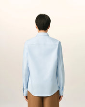 Charger l'image dans la galerie, AMI Chemise Classique Ami de Coeur Rouge Oxford Bleu Ciel