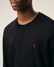 Charger l'image dans la galerie, AMI T-shirt Manches Longues Ami de Coeur Noir