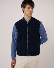 Charger l'image dans la galerie, Hartford Gilet Boiled en Laine Bleu Marine