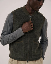 Charger l'image dans la galerie, Hartford Gilet Boiled en Laine Vert Militaire