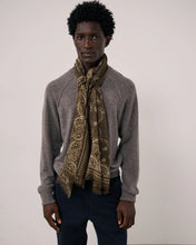 Charger l'image dans la galerie, Hartford Echarpe Bandana en Laine Vert Camo