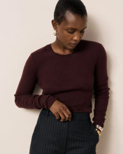 Charger l'image dans la galerie, Hartford Pull Matia en Laine Soie Cachemire Bordeaux