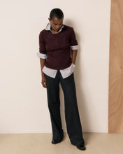 Charger l'image dans la galerie, Hartford Pull Matia en Laine Soie Cachemire Bordeaux