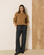 Charger l'image dans la galerie, Hartford Pantalon Plumiel en Flanelle de Laine Gris