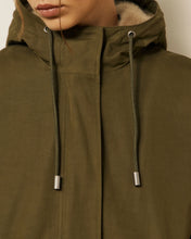 Charger l'image dans la galerie, Hartford Parka Vader en Gabardine Vert Militaire