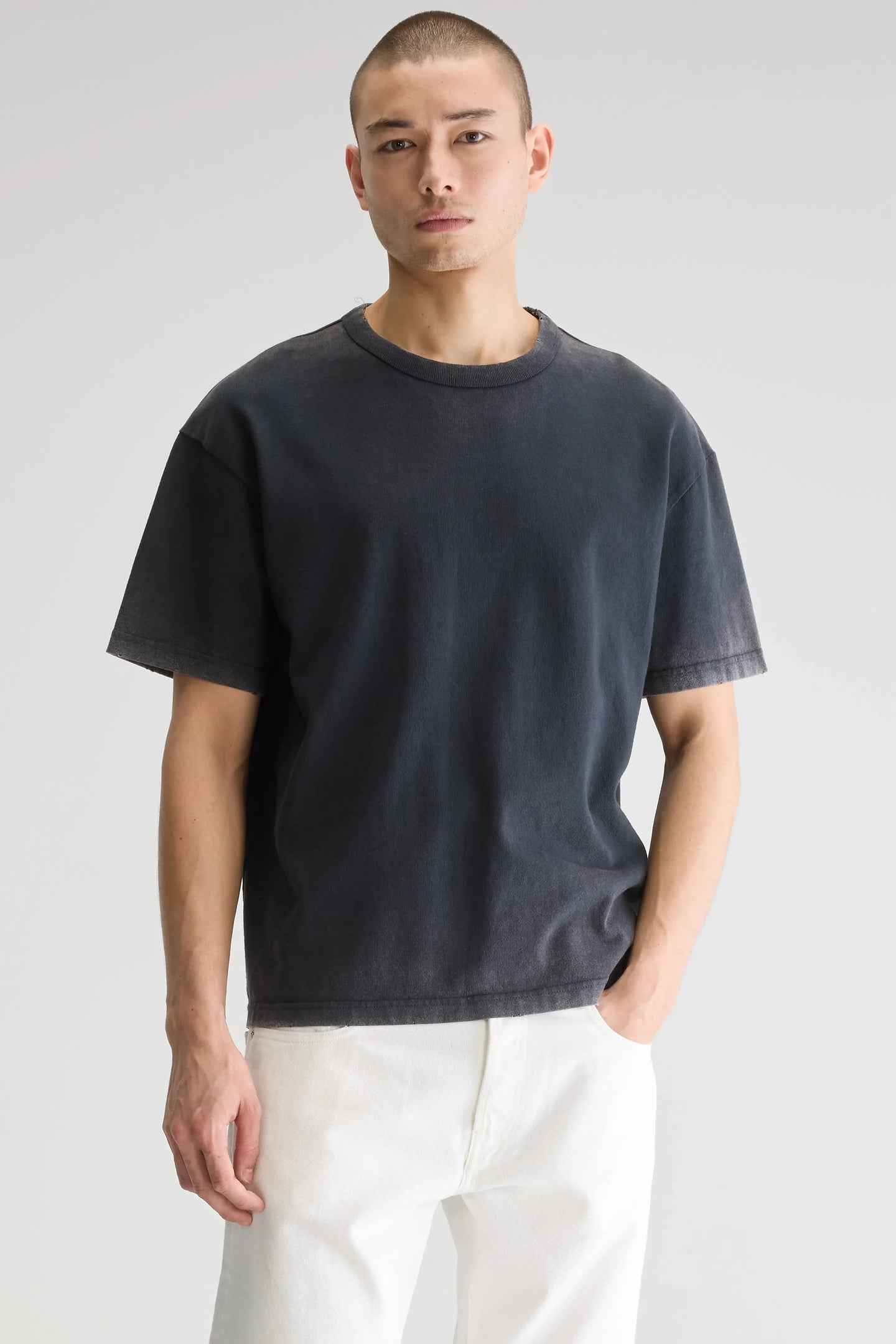 Bellerose T-Shirt Vouch Used en Coton Black blue