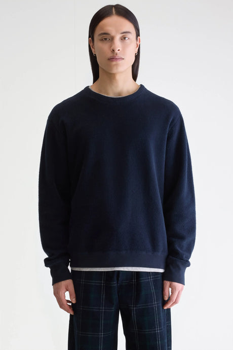 Bellerose Sweatshirt Matt en Bouclette Navy