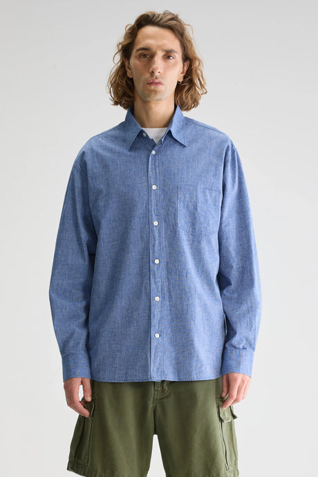 Bellerose Chemise Lighty en Denim Blue