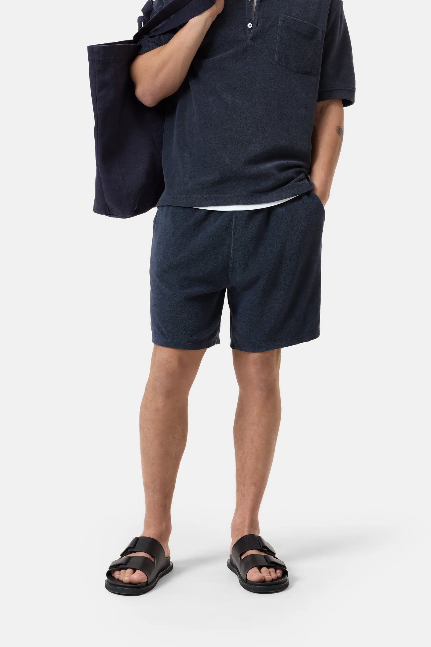 Closed Short en Eponge Smokey Blue