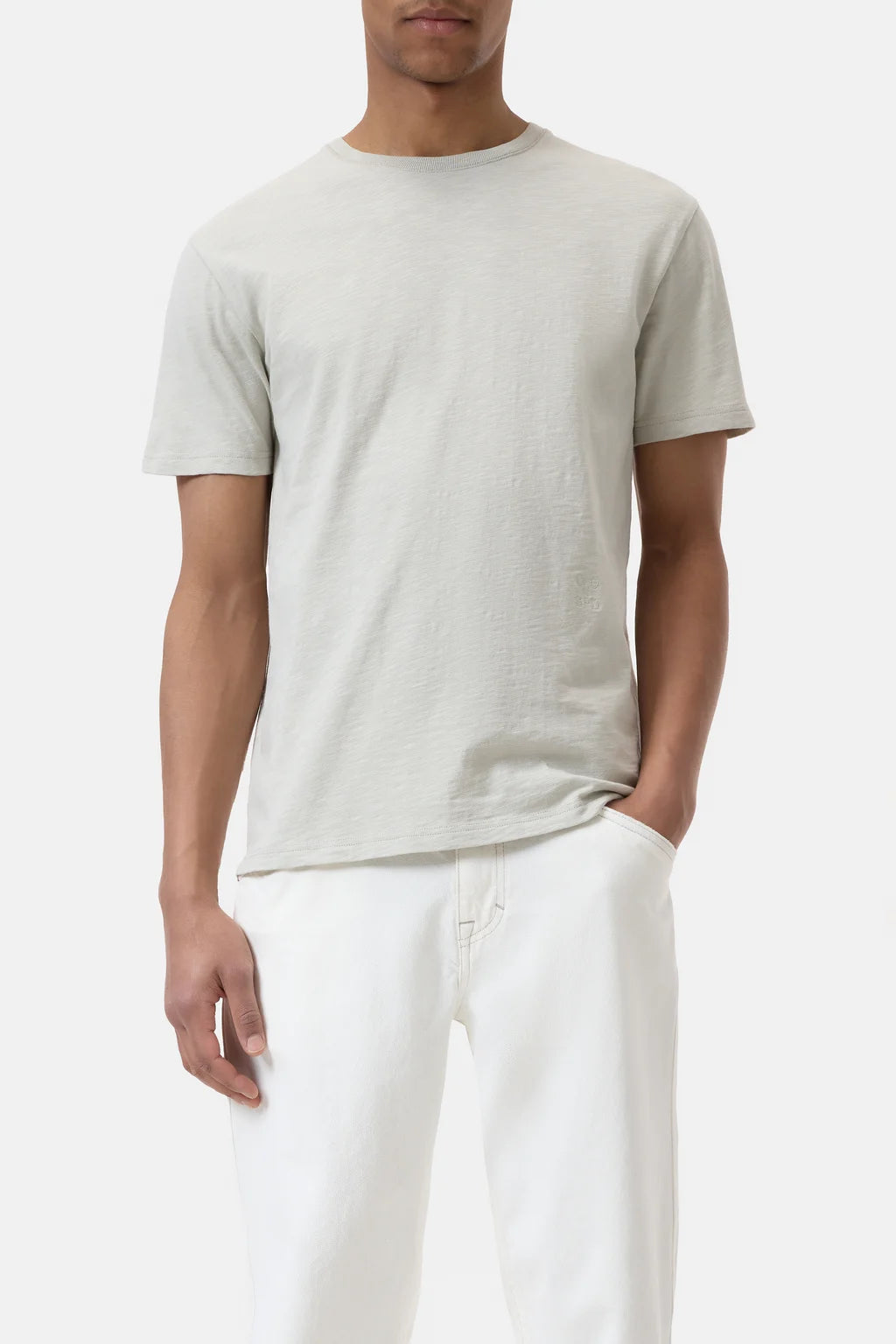 Closed T-shirt en Pur Coton Bio Cloud Grey